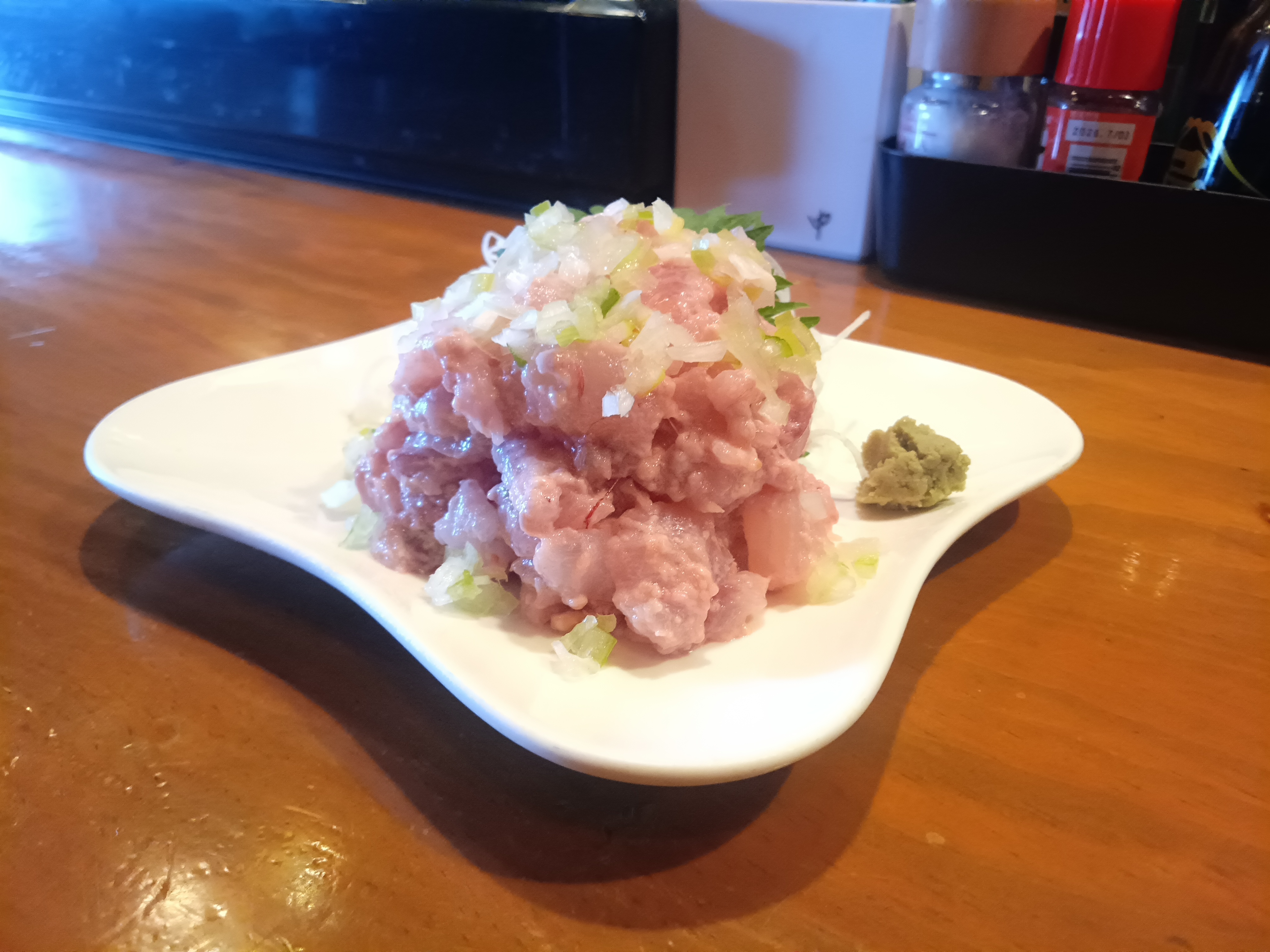 宮古市の海鮮居酒屋山水の名物 どんこの肝和え