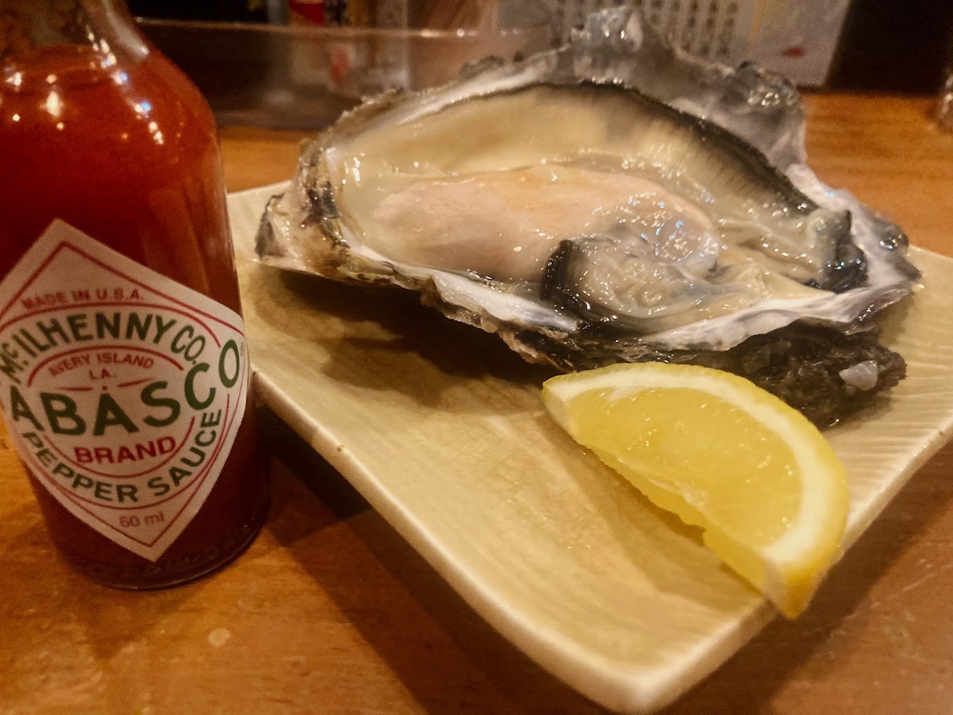 宮古市の海鮮居酒屋山水の生牡蠣
