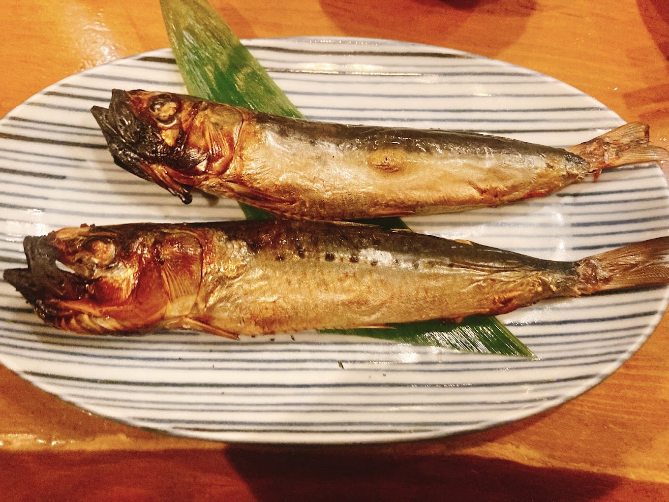 宮古市の海鮮居酒屋山水の焼きイワシ
